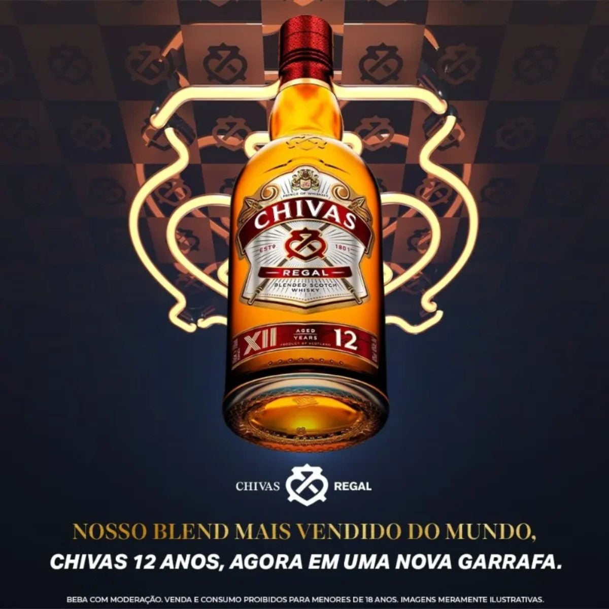 Whisky Chivas 12 anos 1L