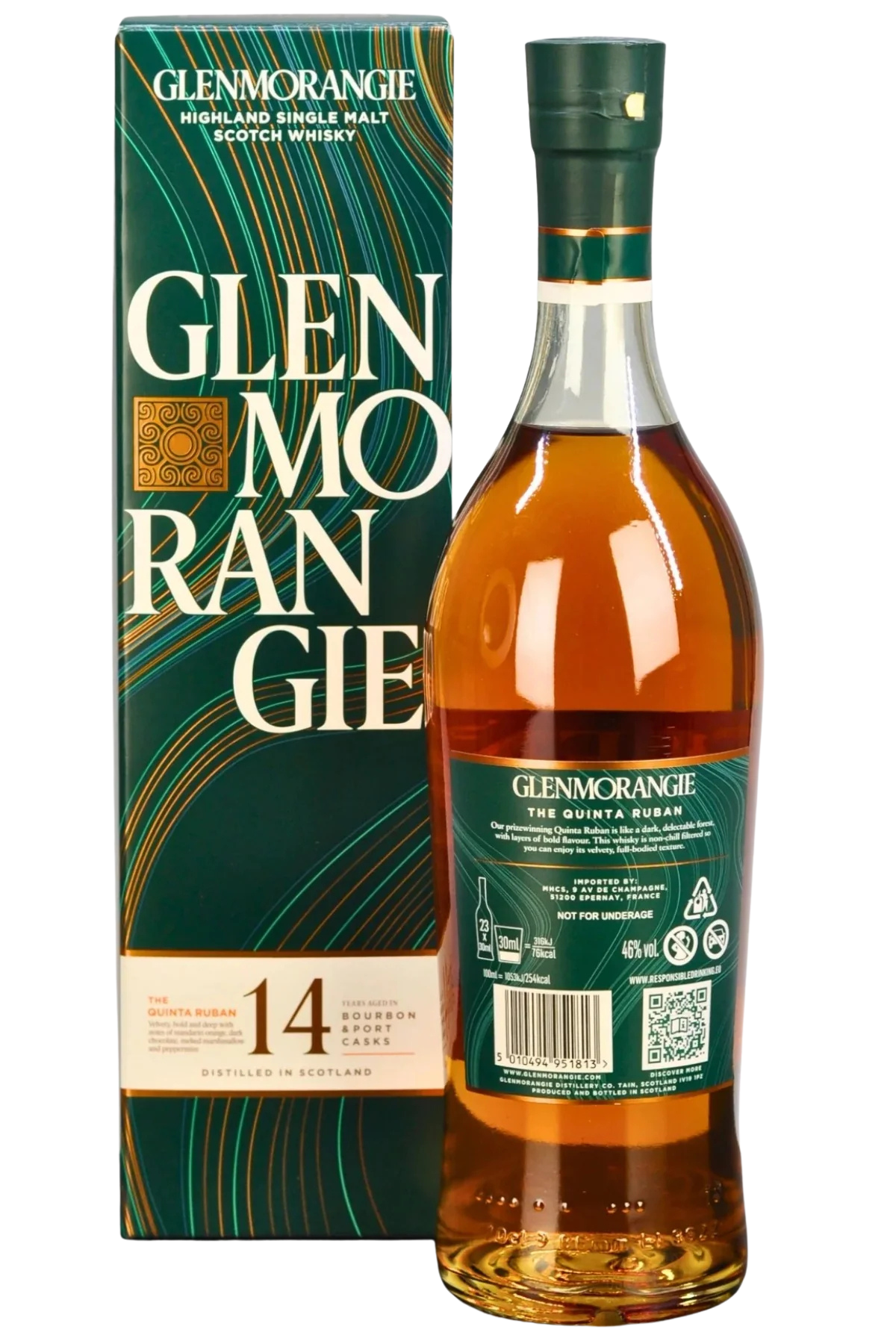 Whisky Escocês Glenmorangie Quinta Ruban 14 anos 750ml
