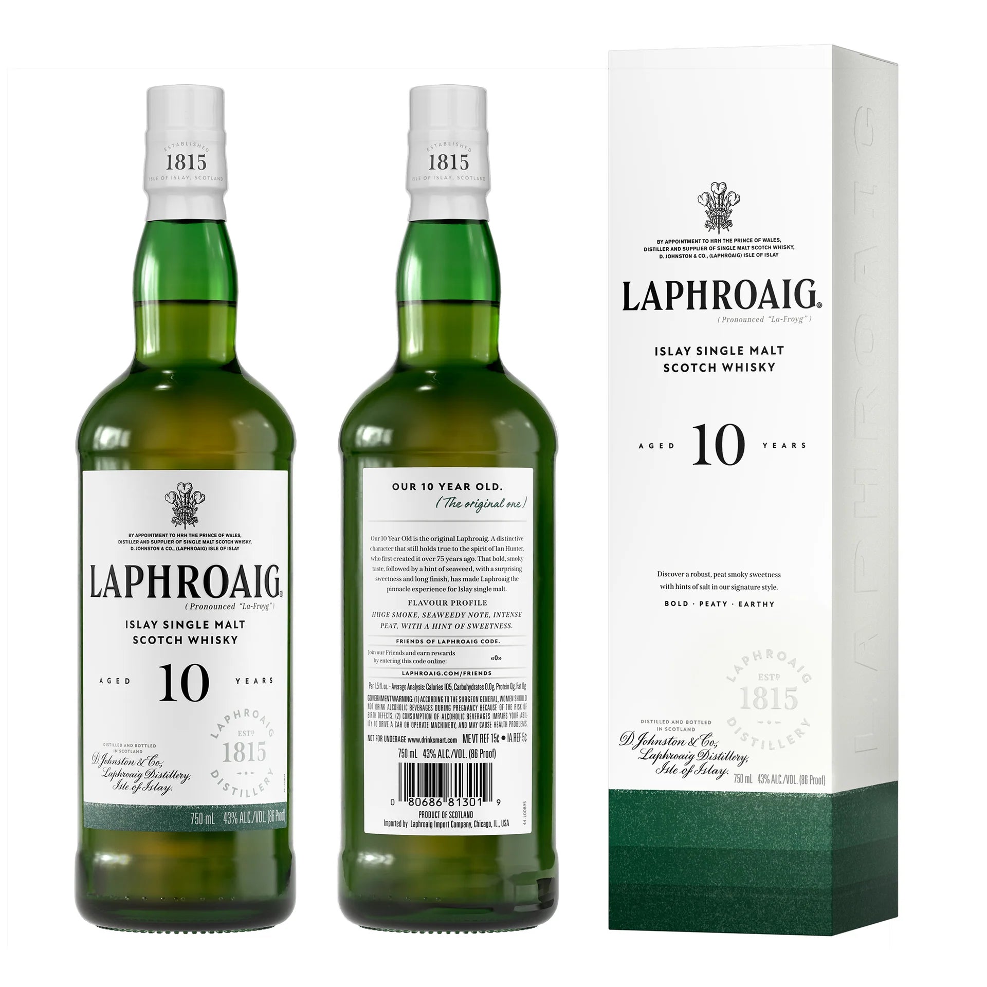 Whisky Escocês Laphroaig 10 anos 750 ml