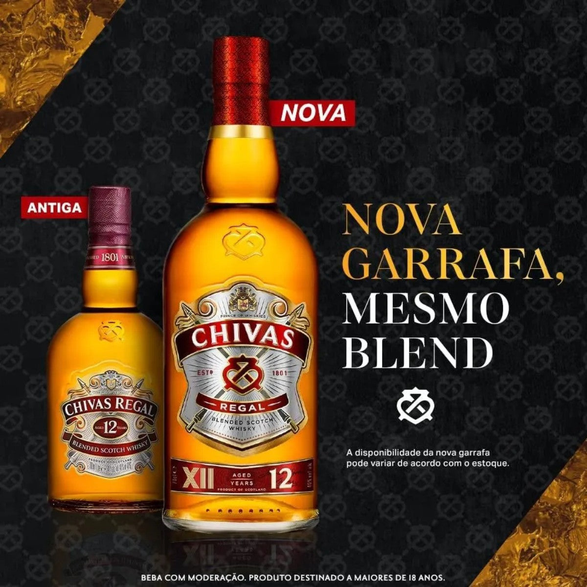 Whisky Chivas 12 anos 1L