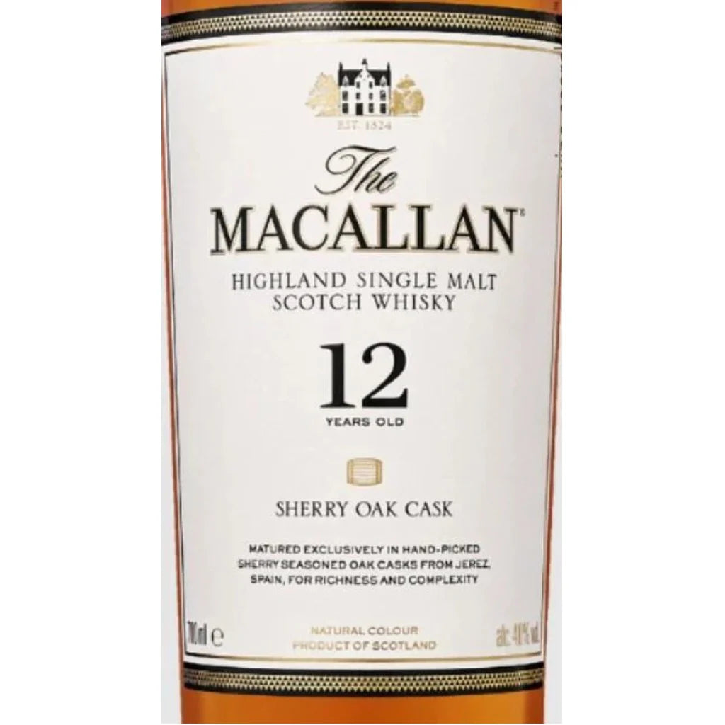 Whisky Macallan Sherry Oak Cask 12 Anos 50ml