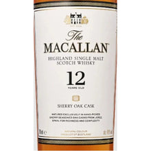 Whisky Macallan Sherry Oak Cask 12 Anos 50ml