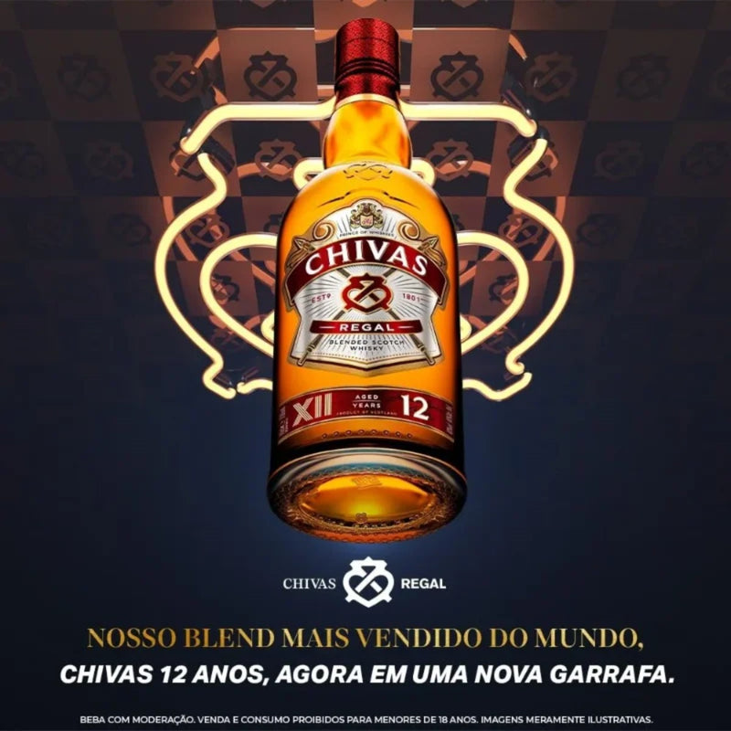 Whisky Chivas 12 anos 1L