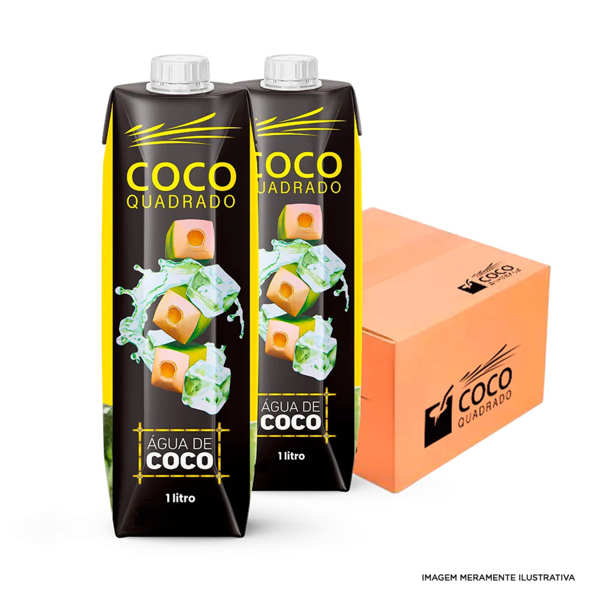 Água de Coco Coco Quadrado Tradicional Cx 12 x 1L