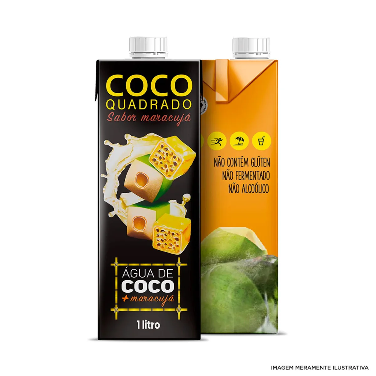 Suplemento Alimentar Coco Quadrado Maracujá Cx 12 x 1L