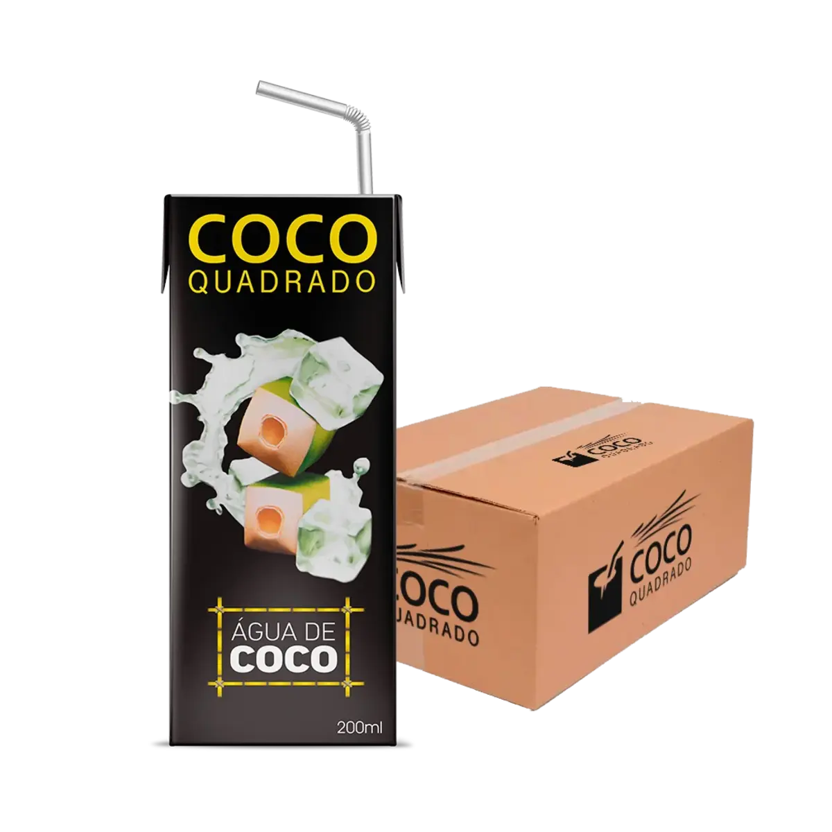 Água de Coco Coco Quadrado Tradicional Cx 27 x 200ml
