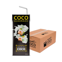 Água de Coco Coco Quadrado Tradicional Cx 27 x 200ml