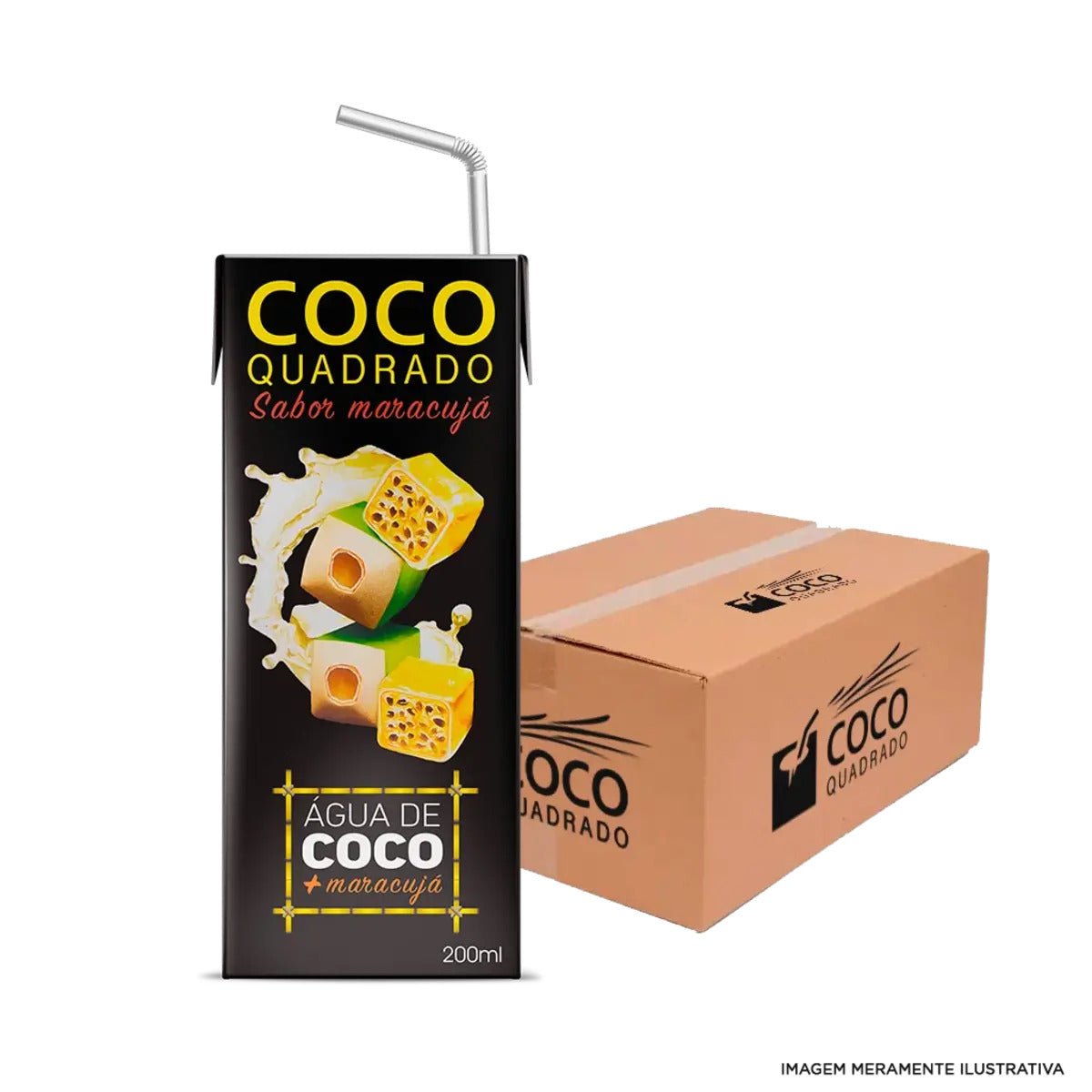 Suplemento Alimentar Coco Quadrado Maracujá Cx 27 x 200ml