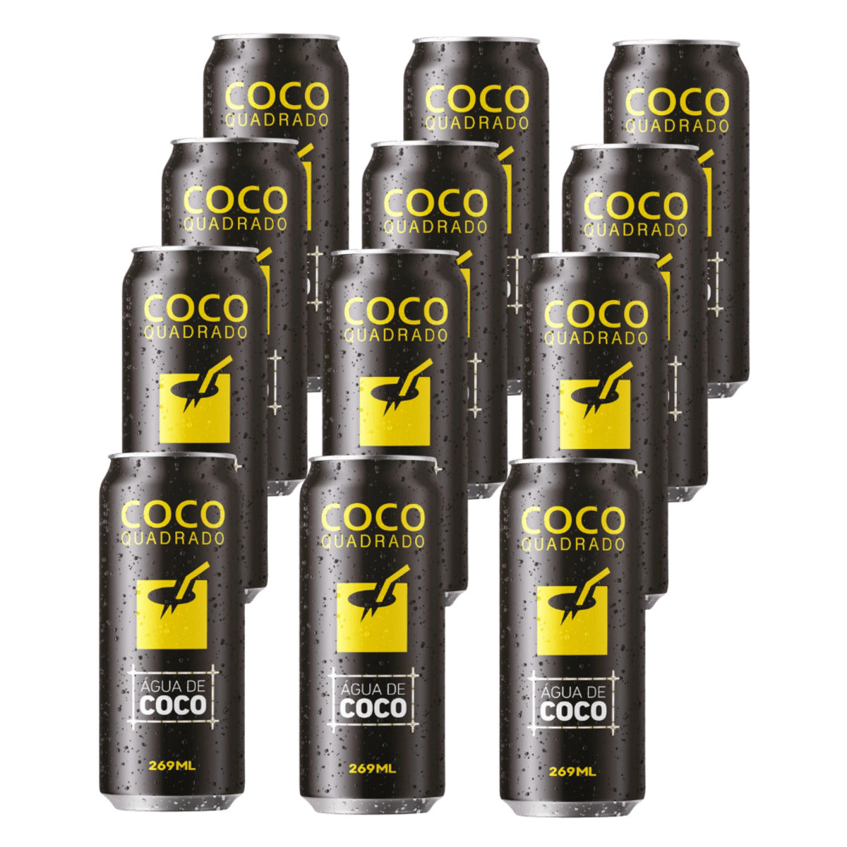Água de Coco Coco Quadrado Lata 269ml - Fardo com 12 unids