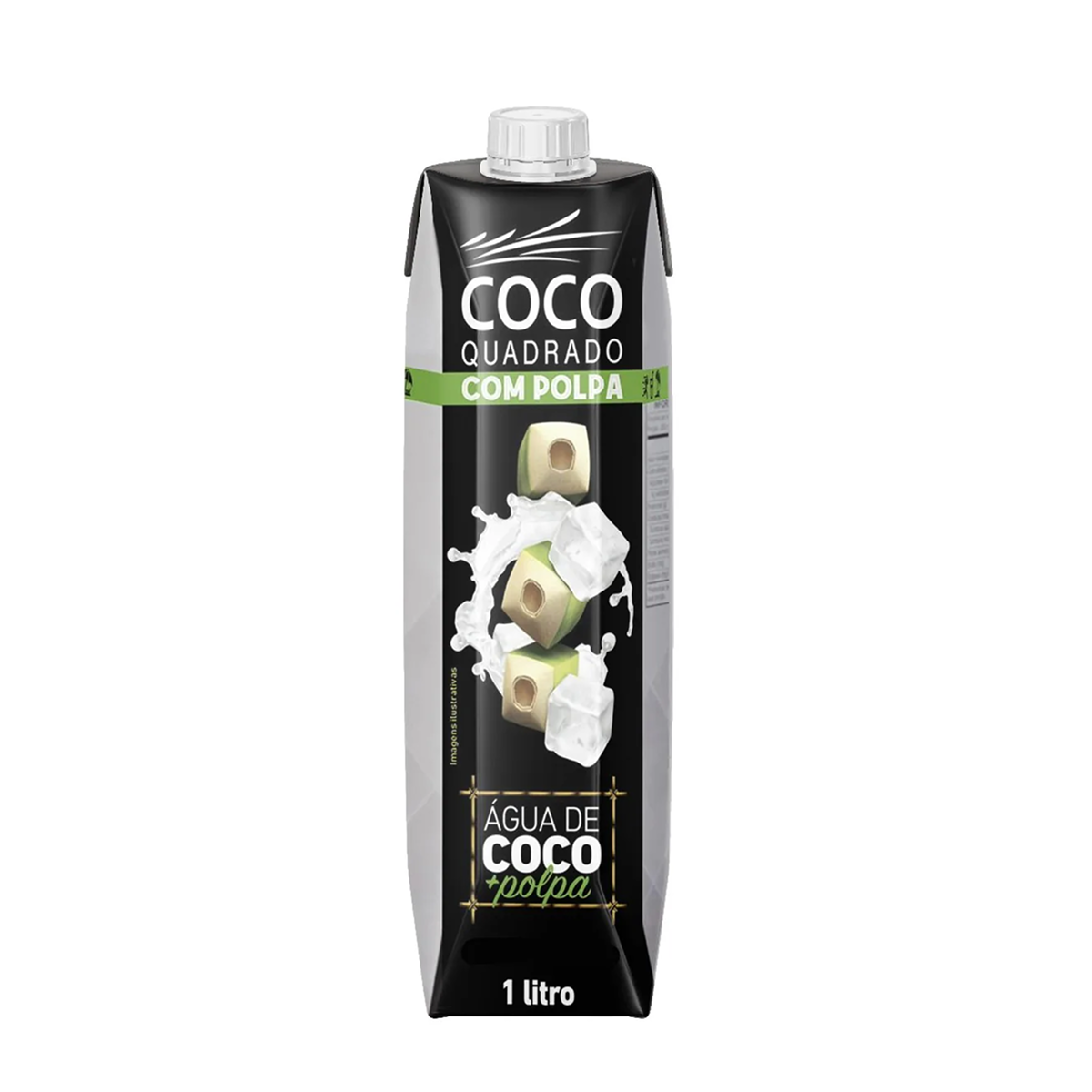 Água de Coco Coco Quadrado Polpa Cx 12 x 1L