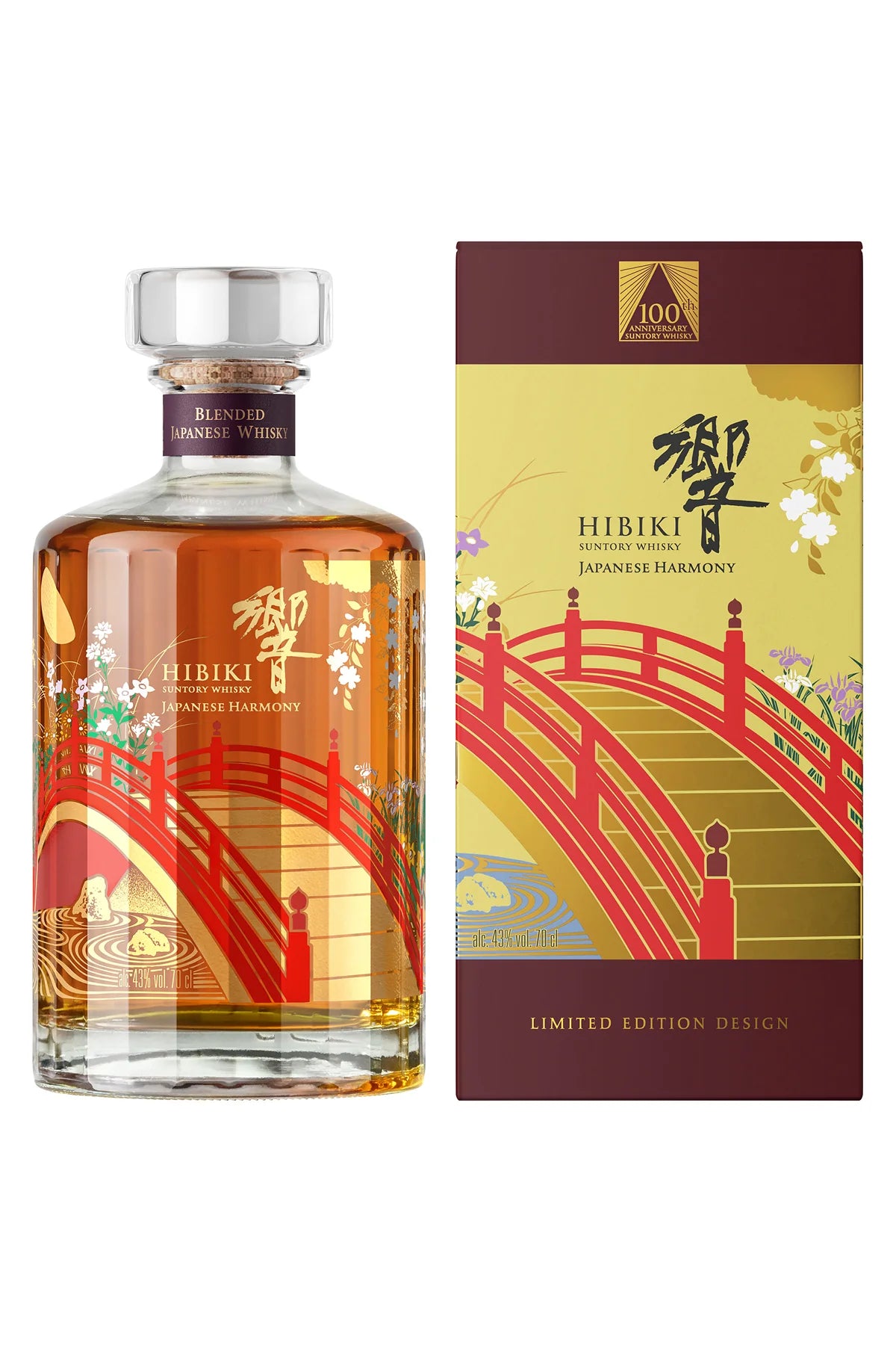 Whisky Hibiki Suntory 700 ml - Edição Comemorativa 100 anos