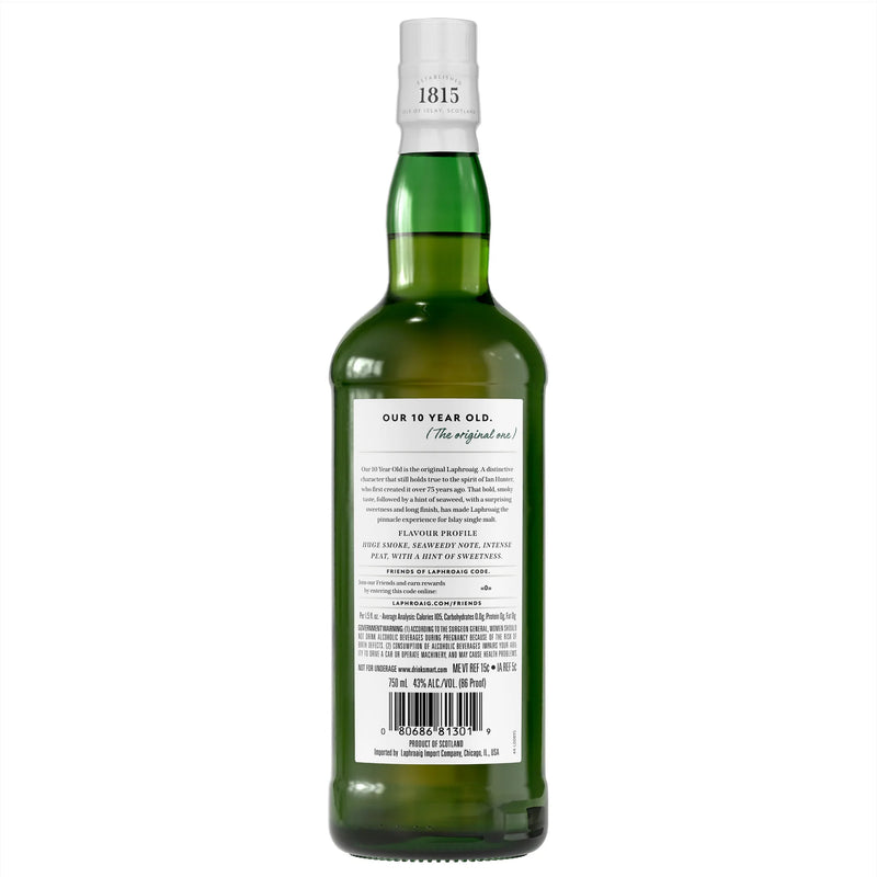 Whisky Escocês Laphroaig 10 anos 750 ml