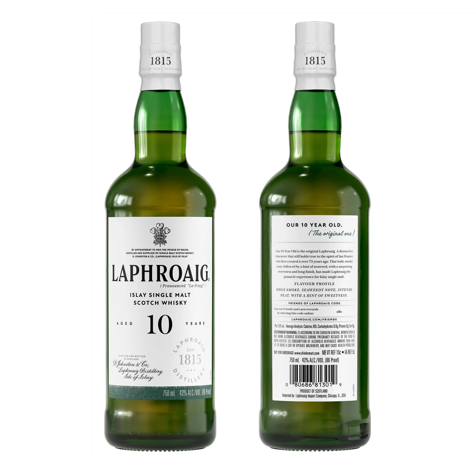Whisky Escocês Laphroaig 10 anos 750 ml