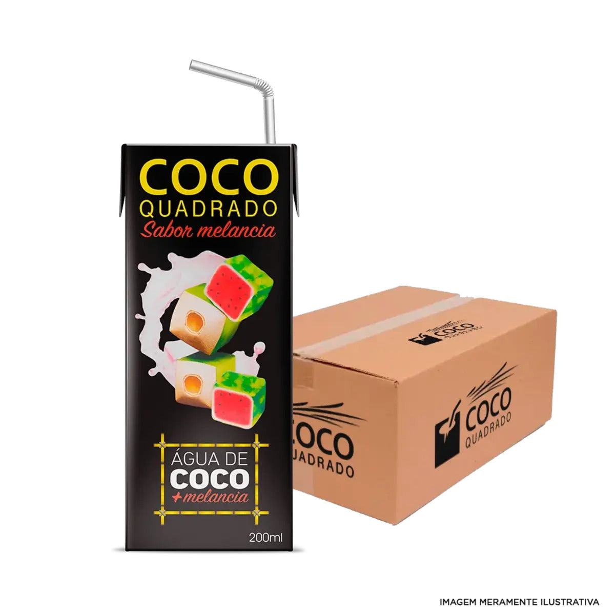 Suplemento Alimentar Coco Quadrado Melancia Cx 27 x 200ml